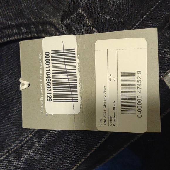 Everlane Jeans Women's Size 26R The 90's Cheeky Organic Cotton Eco-friendly - Picture 8 of 9
